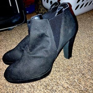 Black ankle boots